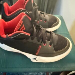 Kids Black and Red Athletic Shoes